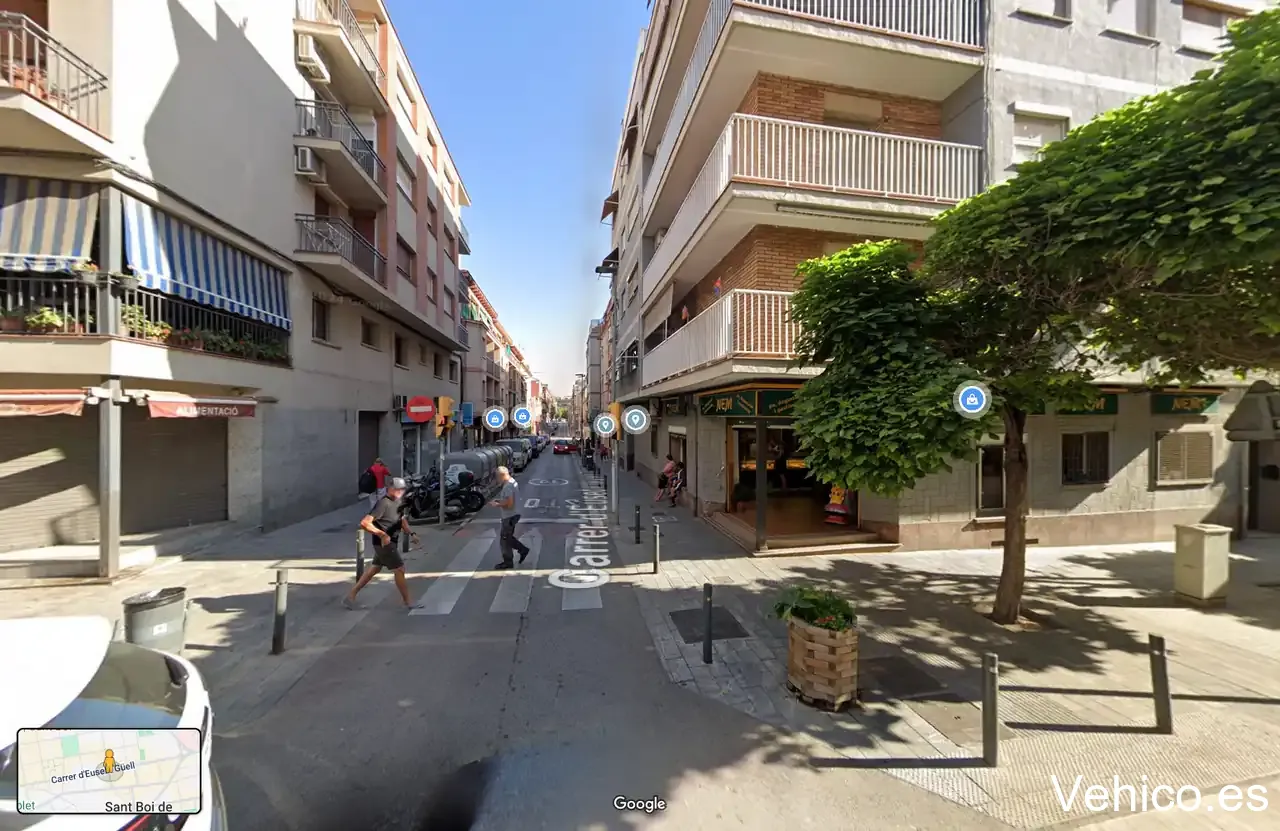 Zona de aparcamiento reservada para motos