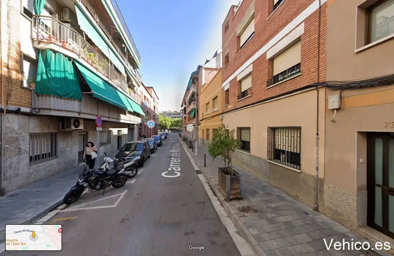 Zona de aparcamiento reservada para motos