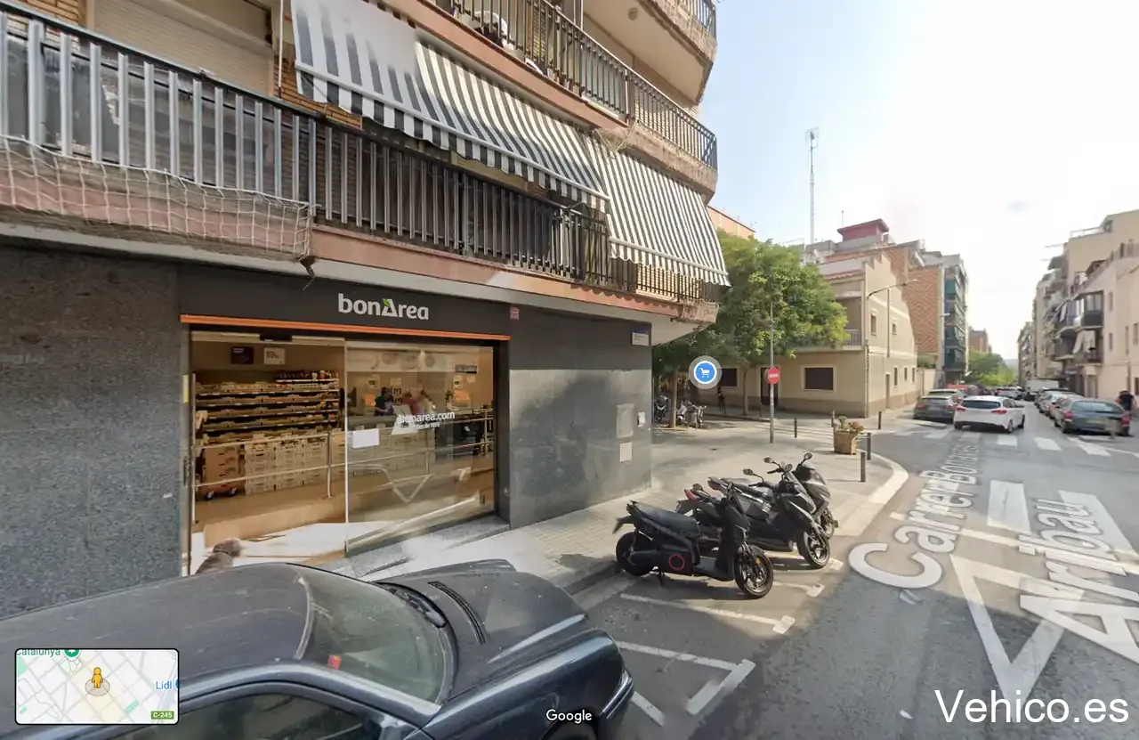 Zona de aparcamiento reservada para motos