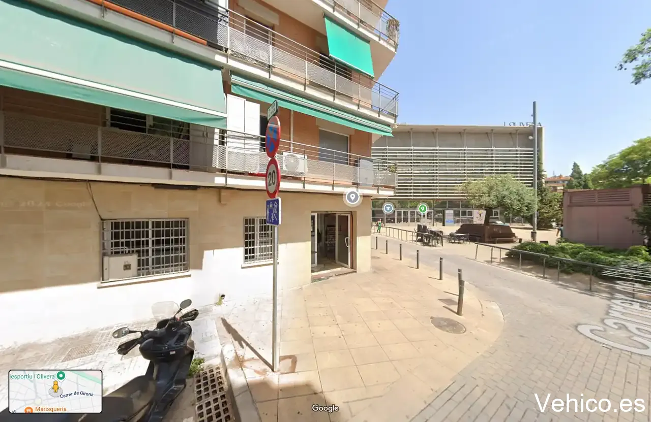 Zona d'aparcament reservada per a motos