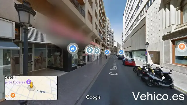 Zona de aparcamiento reservada para motos