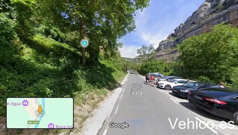 Segundo parking de la cascada