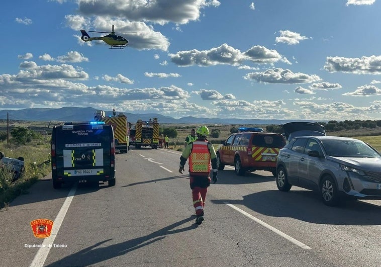 Tragedia en Burguillos: Accidente en N-401 deja 2 muertos y 3 heridos