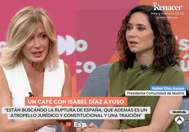 Ayuso responde contundente a las críticas de Gonzalo Miró