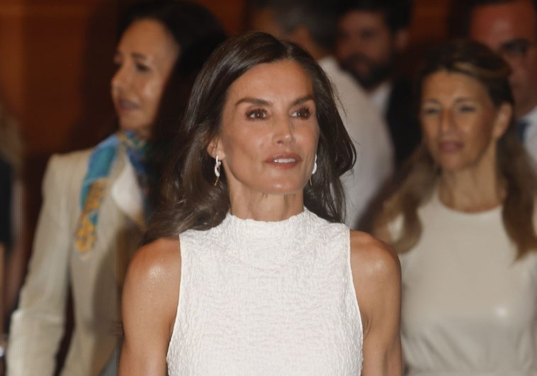 Reina Letizia deslumbra junto a Richard Gere con este vestido