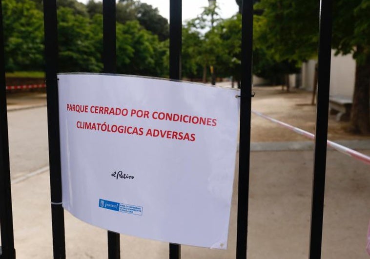 Parques de Madrid: Restricciones por clima de 15 a 18 hrs