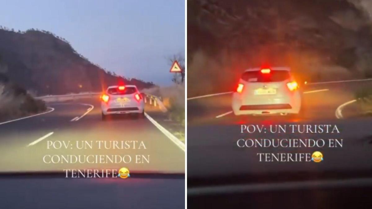 Turista en Tenerife: ¡Increíble uso de intermitentes!